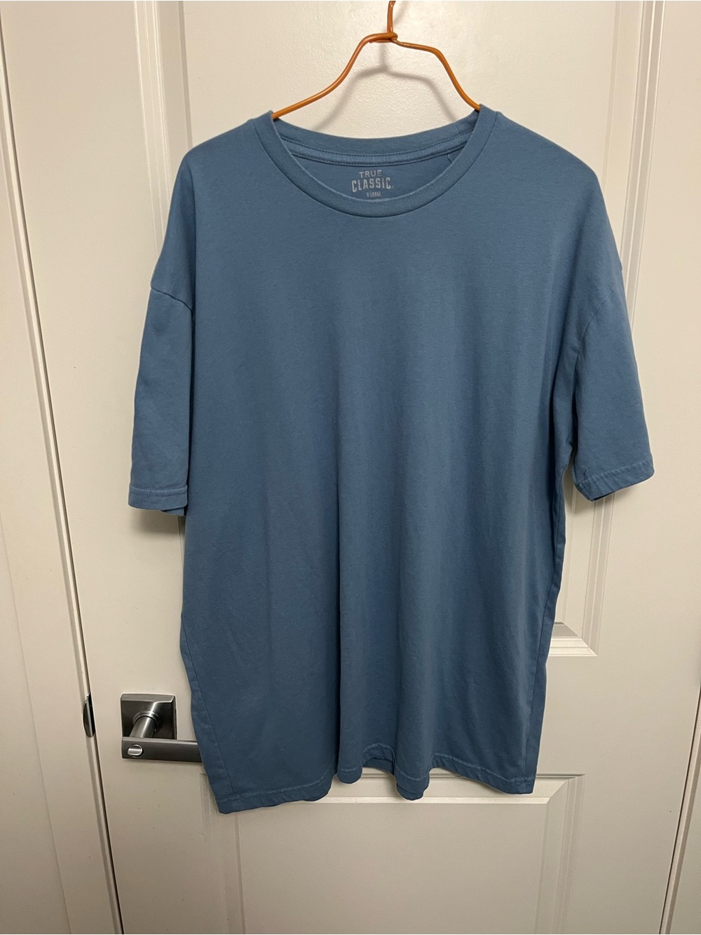 True Classic Men's Crew Neck T-Shirt - Slate Blue (Size XL)